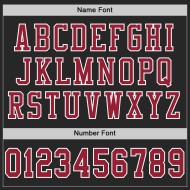 Custom Black Cardinal-White Mesh Authentic Football Jersey Custom Black Cardinal-White Mesh Authentic Football Jersey